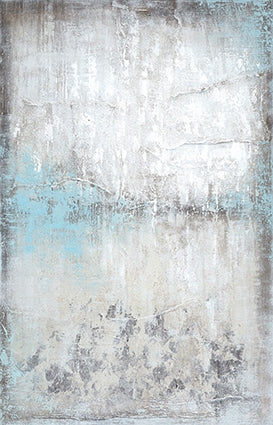 Leinwandbild ~ Harmony blue ~  hochwertig gedruckt und handveredelt 90x120cm