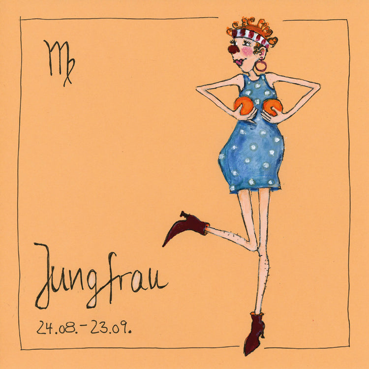 Sternzeichen auf Leinwand  ~ Jungfrau ~    by Barbara Freundlieb