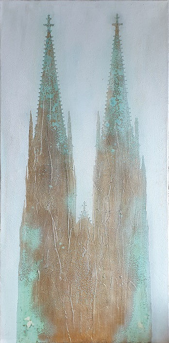 Leinwandbild ~ Köln ~  by Uwe Reuter ~  hochwertig gedruckt und handveredelt 50x100cm