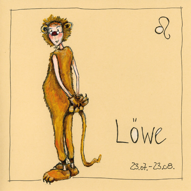 Sternzeichen auf Leinwand ~ Löwe ~    by Barbara Freundlieb