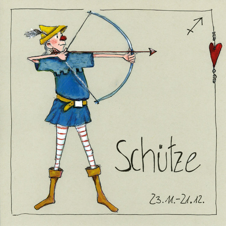 Sternzeichen auf Leinwand ~Schütze~    by Barbara Freundlieb