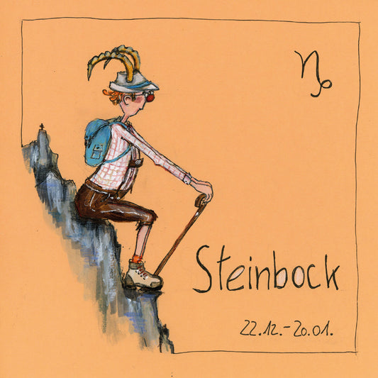 Leinwandbild Sternzeichen ~Steinbock~    by Barbara Freundlieb