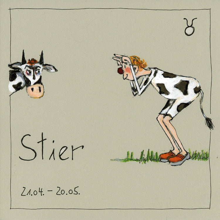 Sternzeichen auf Leinwand  ~Stier~    by Barbara Freundlieb