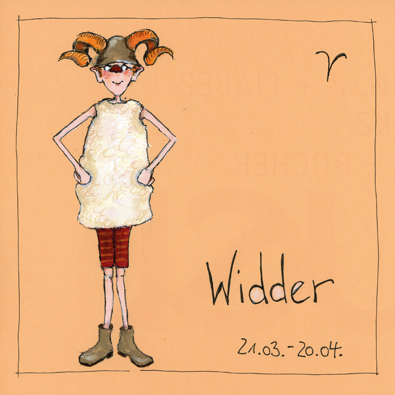 Sternzeichen auf Leinwand  ~Widder~    by Barbara Freundlieb