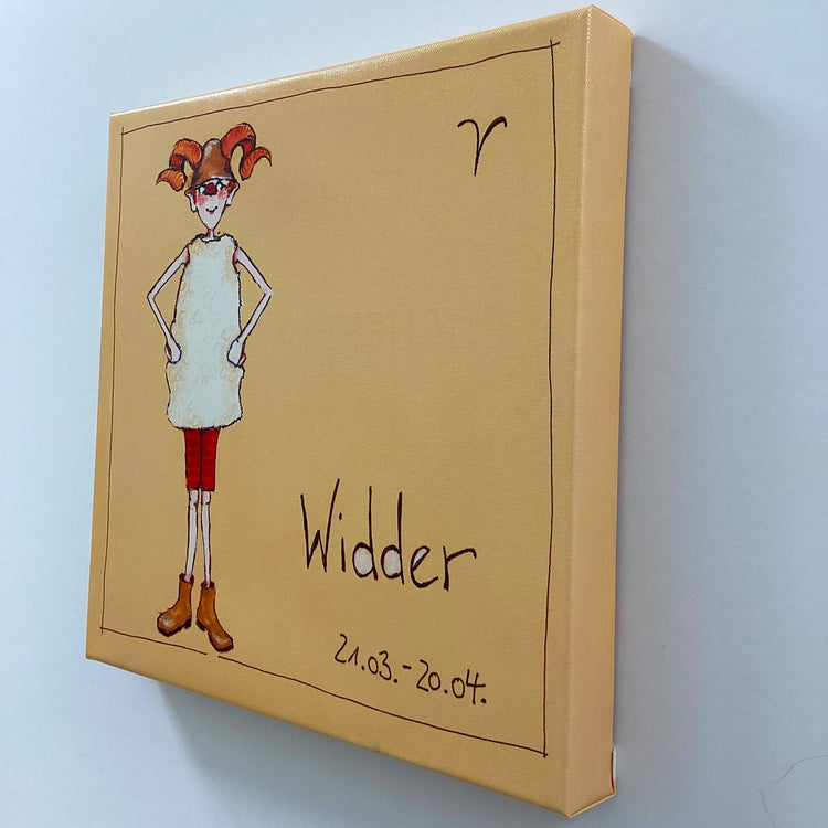Sternzeichen auf Leinwand  ~Widder~    by Barbara Freundlieb