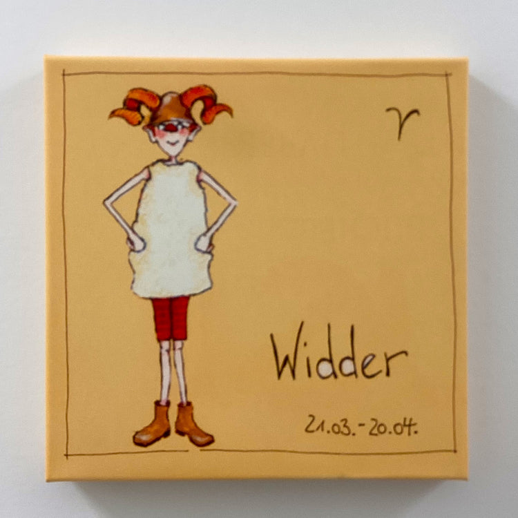 Sternzeichen auf Leinwand  ~Widder~    by Barbara Freundlieb