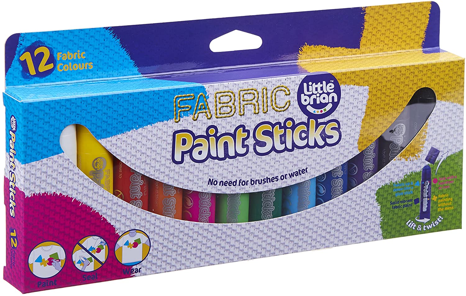 Little Brian Paint Sticks Textil 12er Set