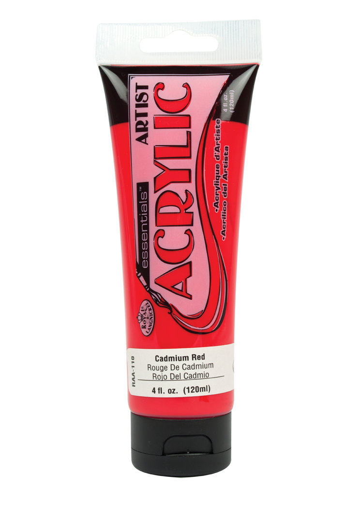 Essentials Acrylic 120ml Cadmium Red