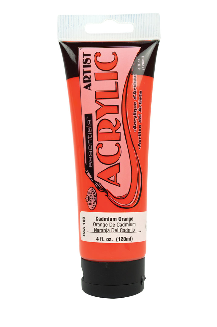 Essentials Acrylic 120ml Cadmium Orange