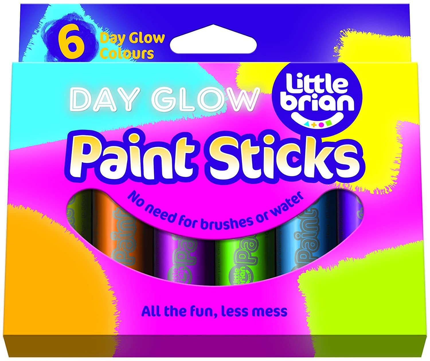 Little Brian Paint Sticks Day Glow 6er Set